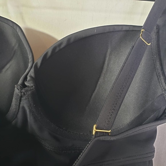 NEW Soma Swim‎ Criss Cross Tankini Top 34B Black NWT - Picture 10 of 11